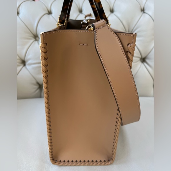 Fend Sunshine Medium Bag 35 Olive Leather